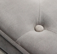 Sgabello Marly 50x36x47 h cm in Velluto Tortora