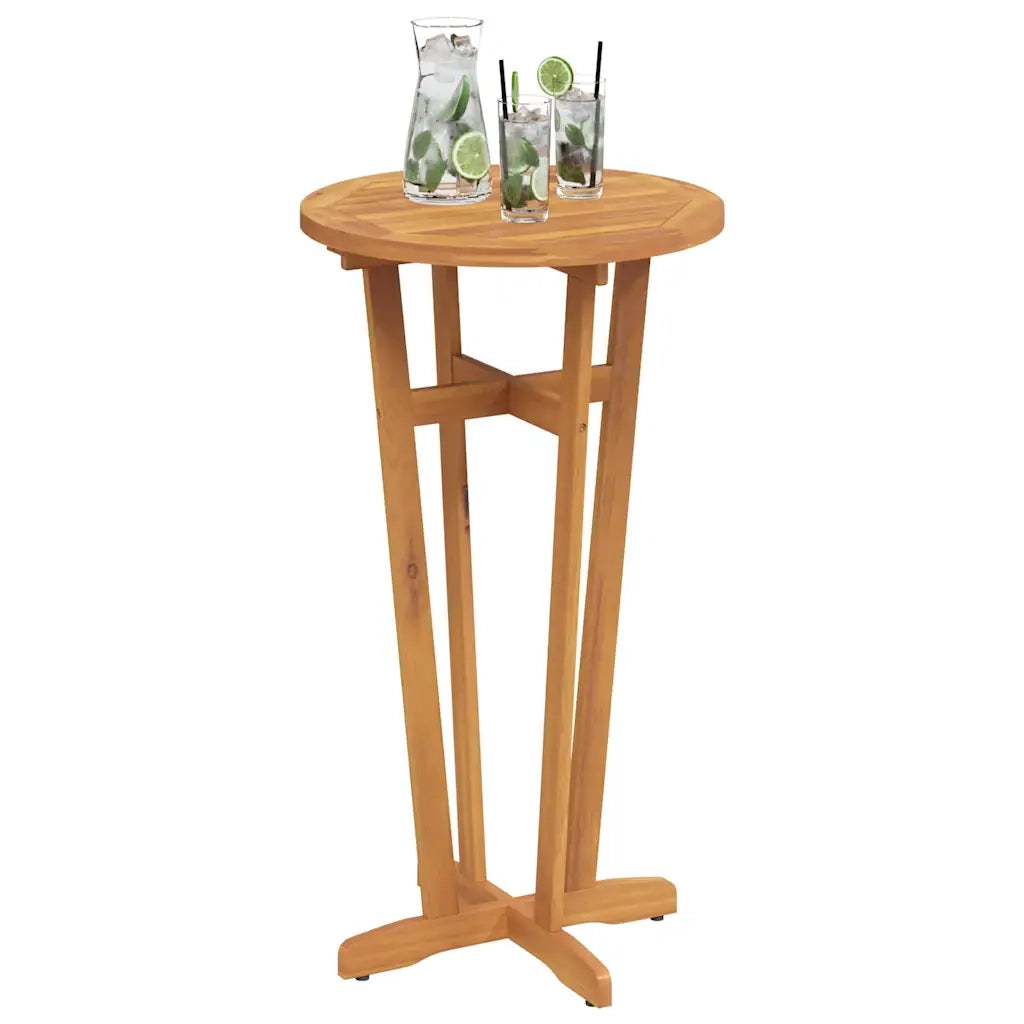 Tavolo da Bar da Giardino Ø60x105 cm Legno Massello di Acacia 319698