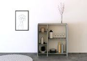 Credenza Alta 3 Ante 103x35x110 cm Riflesso Cashmere