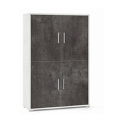 Mobile 4 Ante Kit Ossido Bianco cm 108x41x161h - Sarmog