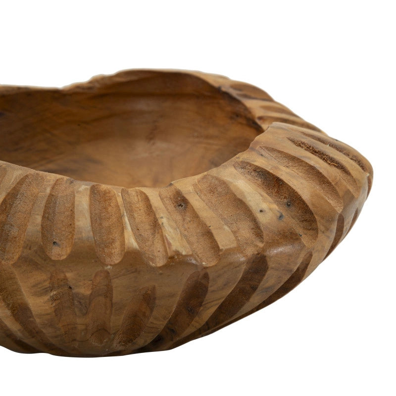 Set Tasche Geris In Teak Ric. cm ø 19x8 (pezzi Unici - Non Ripiani In Serie)