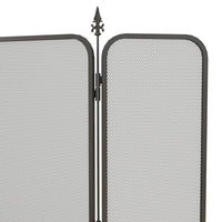 Parascintille con Antine 96x1,3x56 cm in Metallo Nero