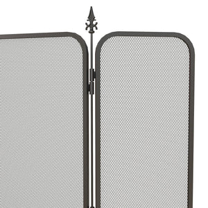 Parascintille con Antine 96x1,3x56 cm in Metallo Nero