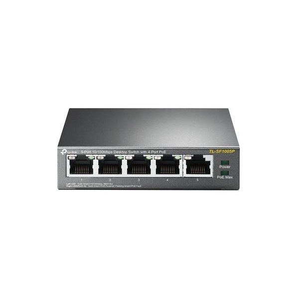 Tp-link tl-sf1005p non gestito fast ethernet (10/100) supporto power over ethernet (poe) nero