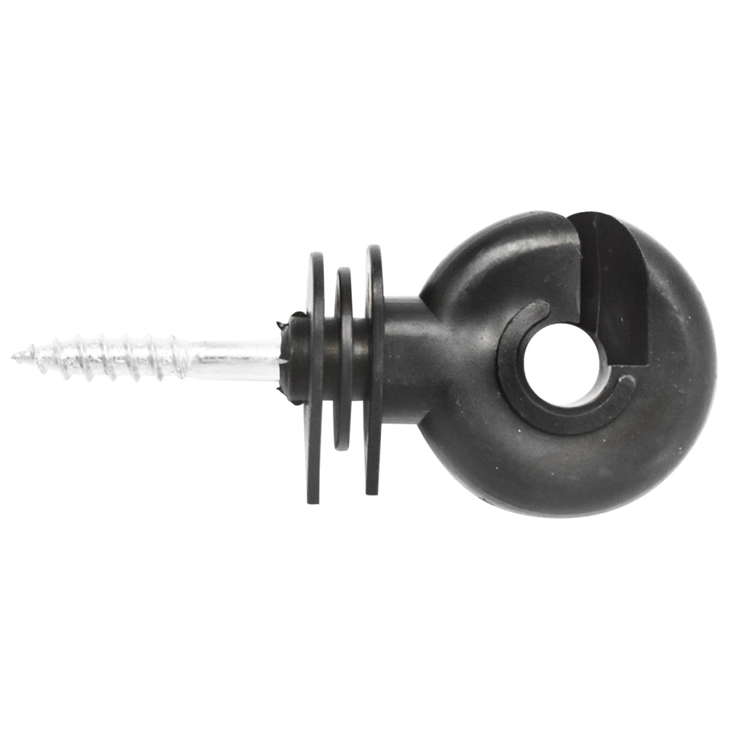 Isolatore premium ad anello compatto, diametro 5.2 mm, dimensioni 80x36 mm, per recinzione elettrica, Mezofarm