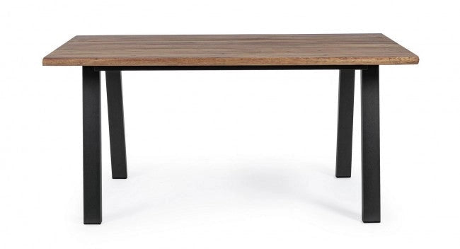 Tavolo Oslo Antracite/Naturale 160x90 cm in Legno