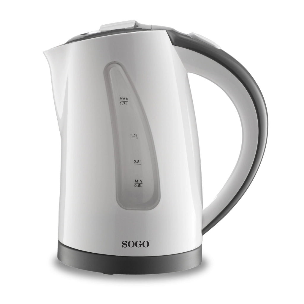 SOGO Bollitore Elettrico Senza Fili 1.7L - Acciaio Inox, 360Â°, Spegnimento Auto, Protezione Surriscaldamento