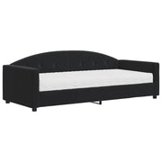 Divano letto | Sof¨¤ letto | Letto singolo con Materasso Nero 90x200 cm in Velluto
