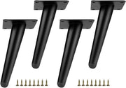 Piedi di tavolo regolabili - Vedi sotto per le specifiche tecniche - Sostituzione piedi tavolo - Altezza regolabile - Nero - Con superficie antiscivolo a forma di cono - Adatto per diversi mobili -...