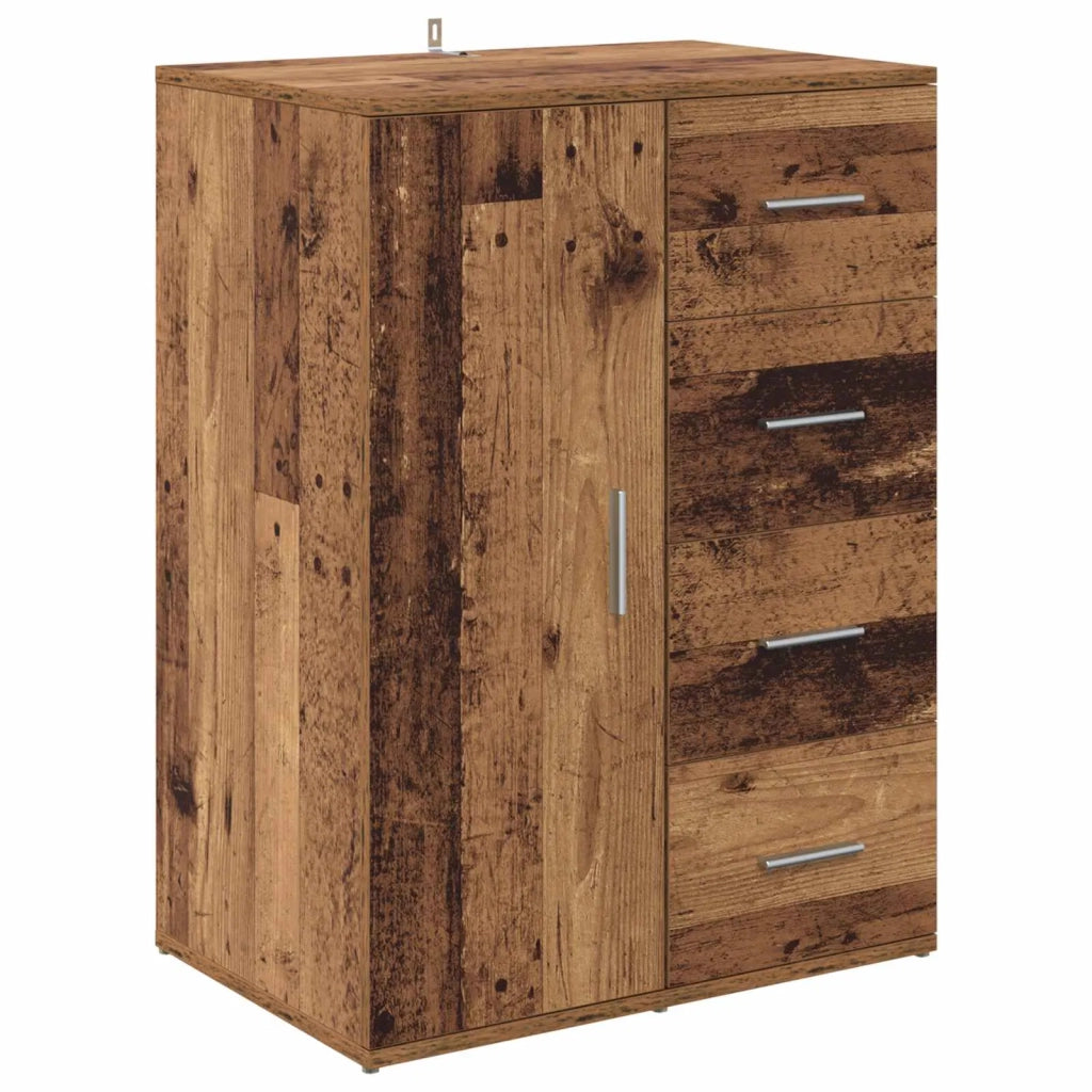 Credenza | Madia | Buffet da pranzo | Armadio da pranzo Legno vecchio 59 x 39 x 80 cm Legno multistrato