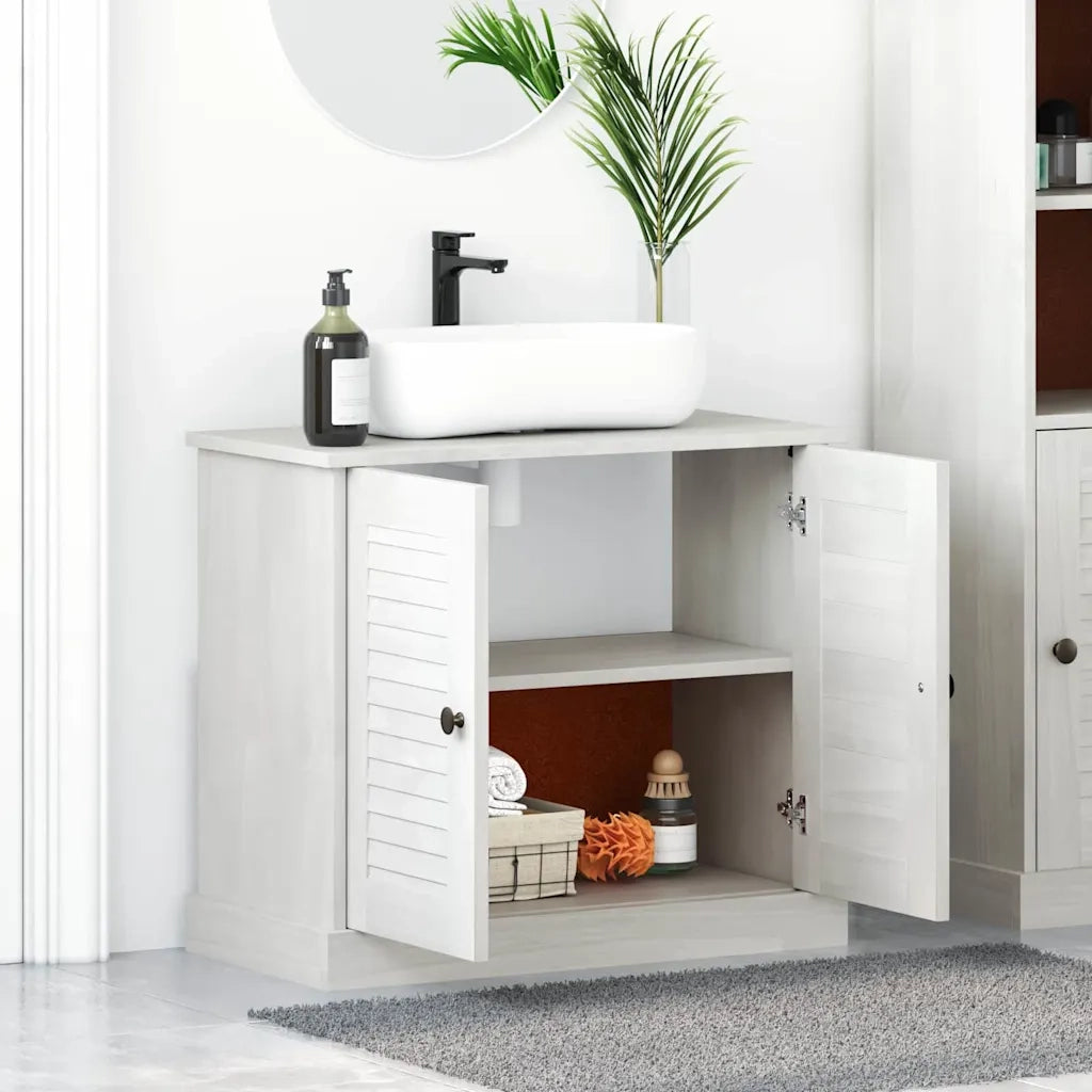 Armadio sottolavello con porta VIGO Bianco e Bianco Antico 4019102