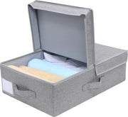 Cassetto di archiviazione pieghevole con coperchio - colore grigio scuro - ripiani per libri - armadio - scala a scomparsa