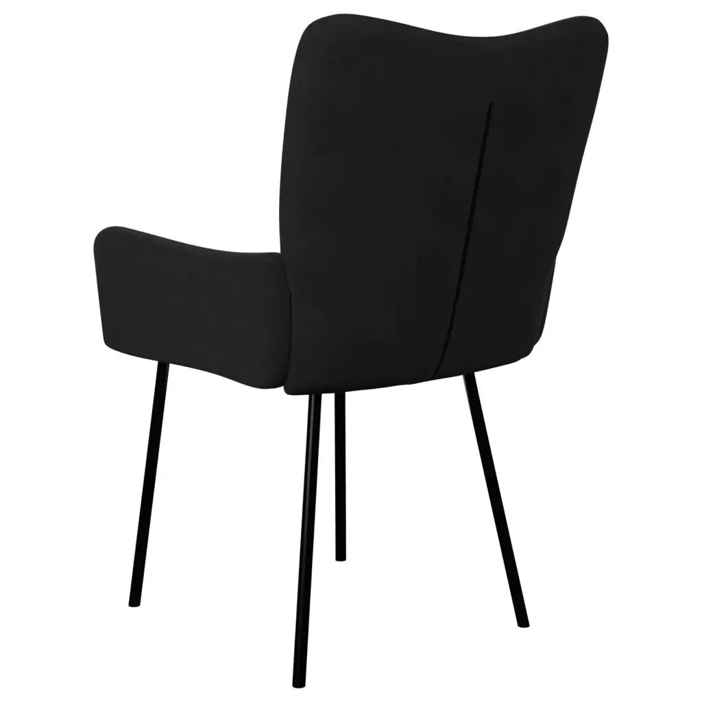 Sedie da Pranzo 2 pz Nere in Velluto 344804