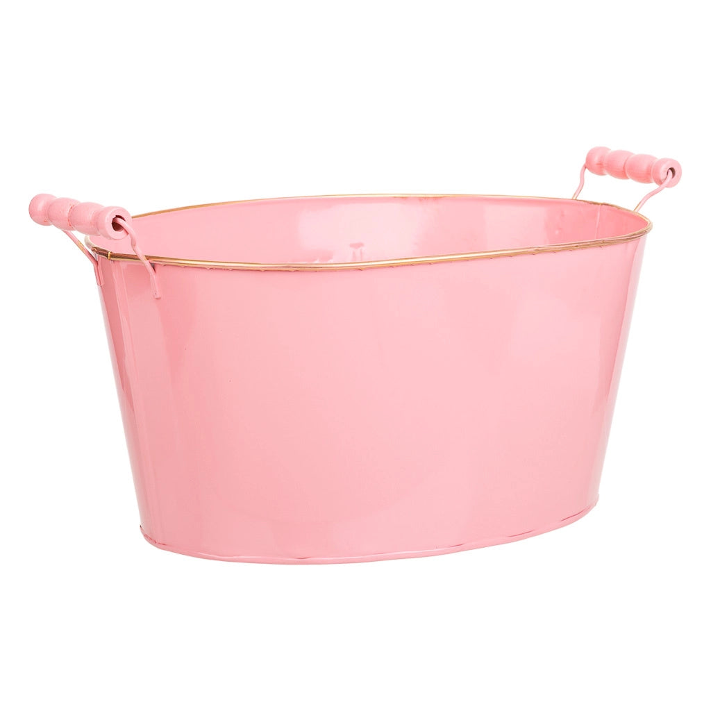 Lavabo metallo rosa 38/33,5x24,5x16,5/19h b:28x19,5