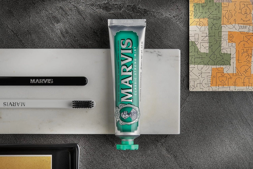 Marvis dentifricio cura delle gengive classic strong mint 10 confezioni da 85 ml