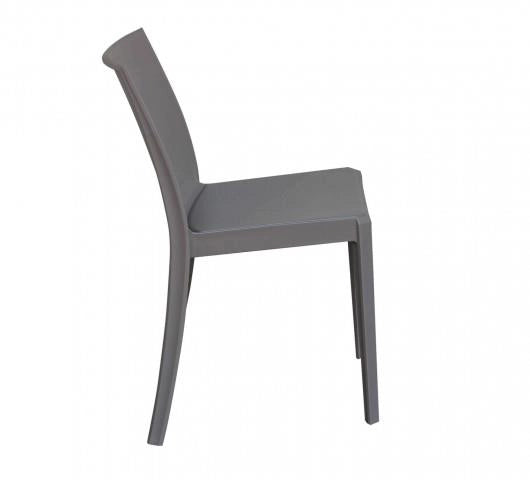 SEDIA PERLA IN COLORE TAUPE 55 X 47 X H82 CM