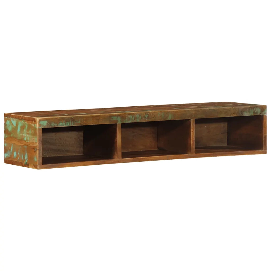 Mobile TV a Parete 100x30x19 cm in Legno Massello di Recupero 4017480