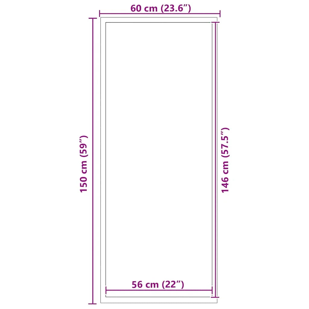 Zerbino flessibile e antiscivolo per interni ed esterni 60 x 150 cm facile da pulire in PP antracite 02_0058160