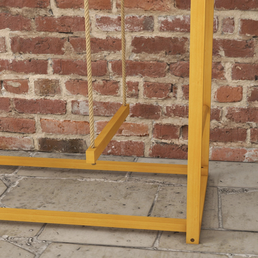 Gioco per Galline con Altalene e Scala ¨C Minimal ¨C Legno