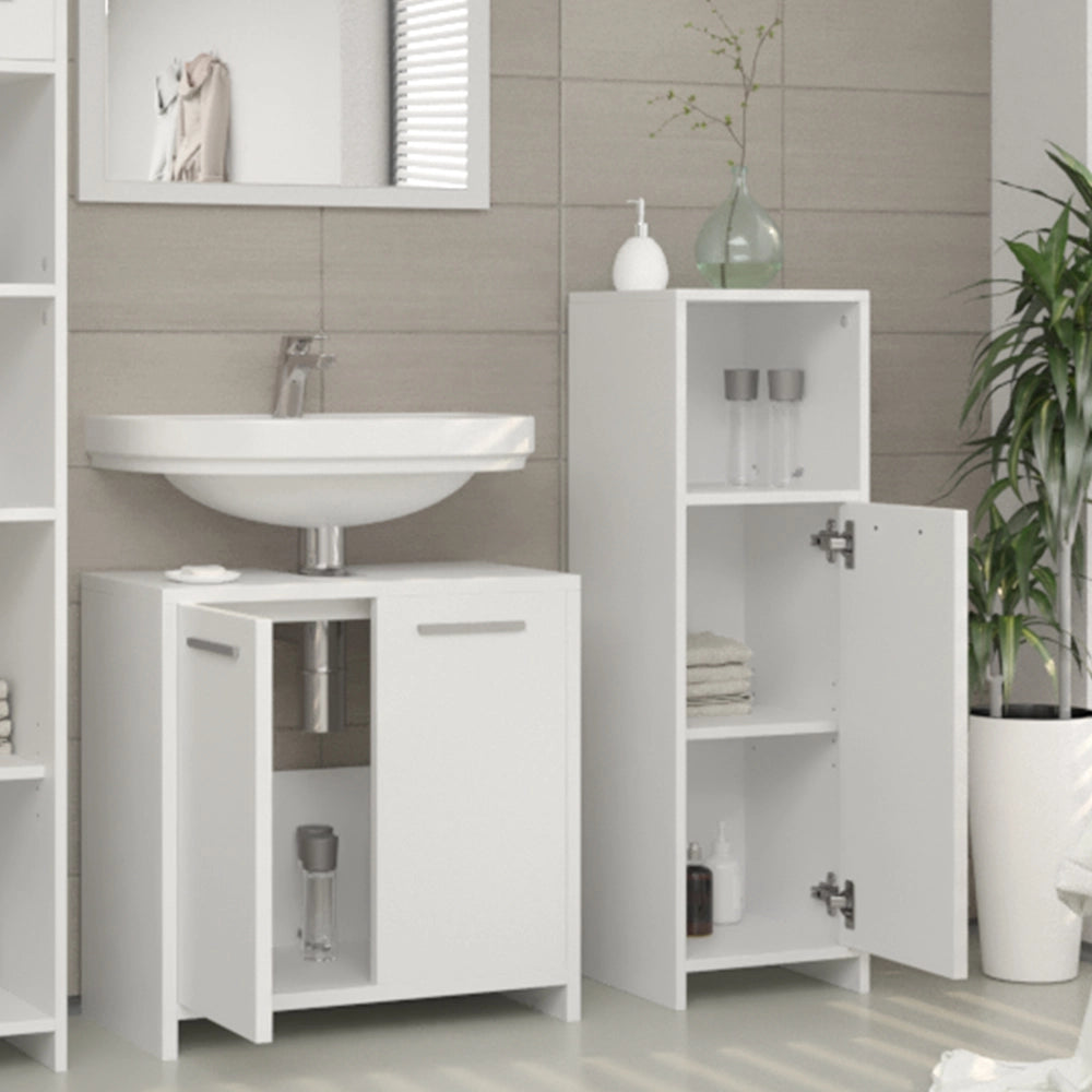 Vicco Set mobili bagno Bianco 3 parti