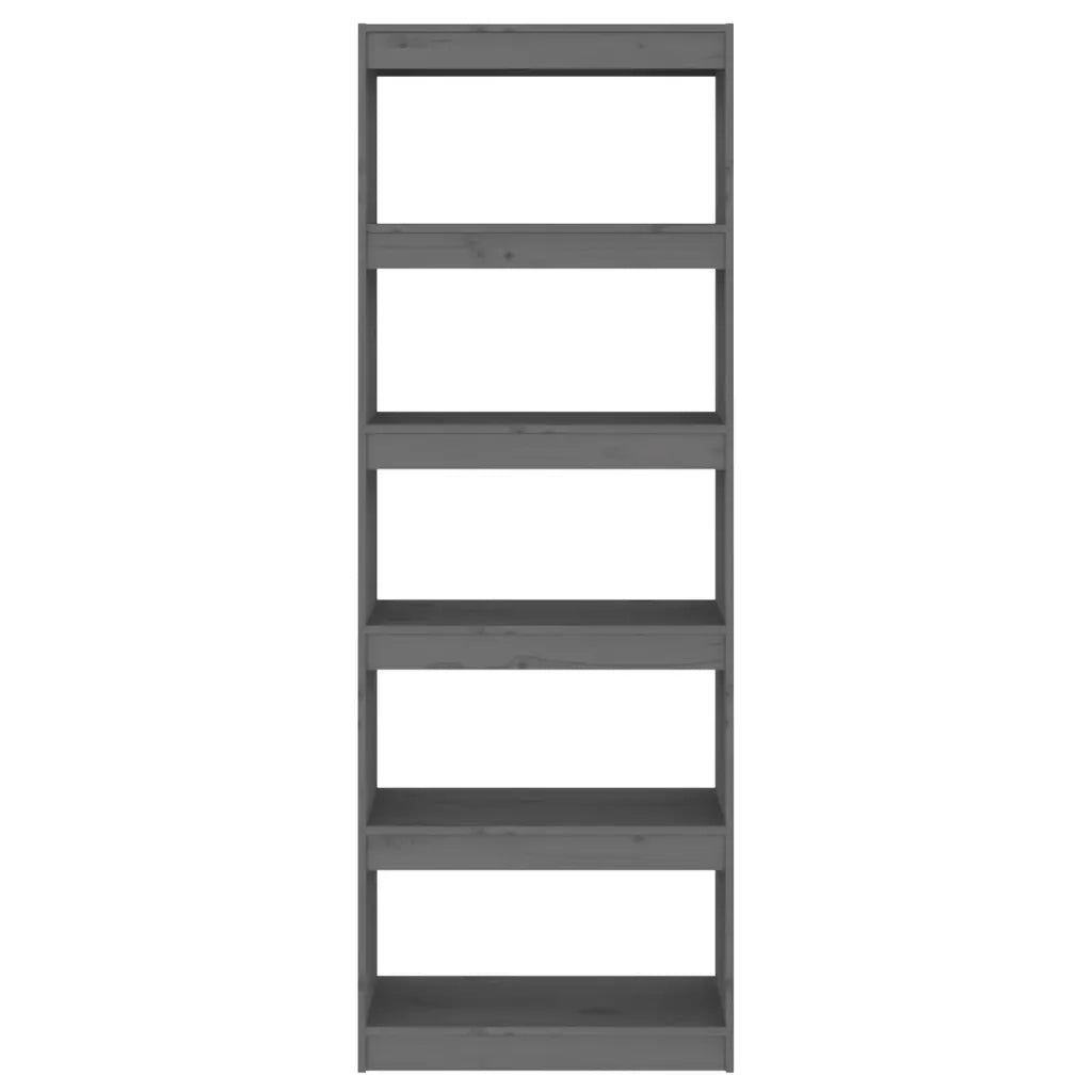 Libreria/Divisorio Grigio 60x30x167,5 cm in Massello di Pino cod mxl 35151