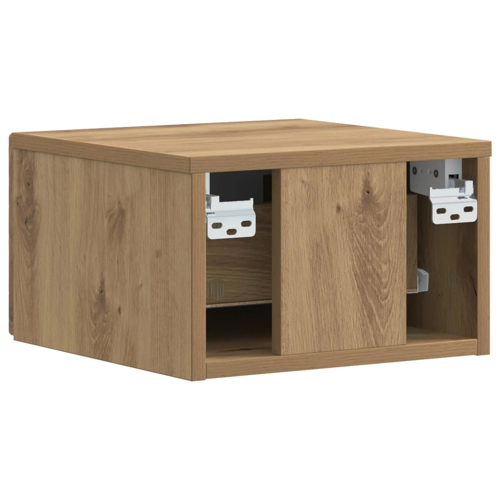 Mobiletto da notte a muro Rovere Artigianale 49 x 34,5 x 20 cm 898803