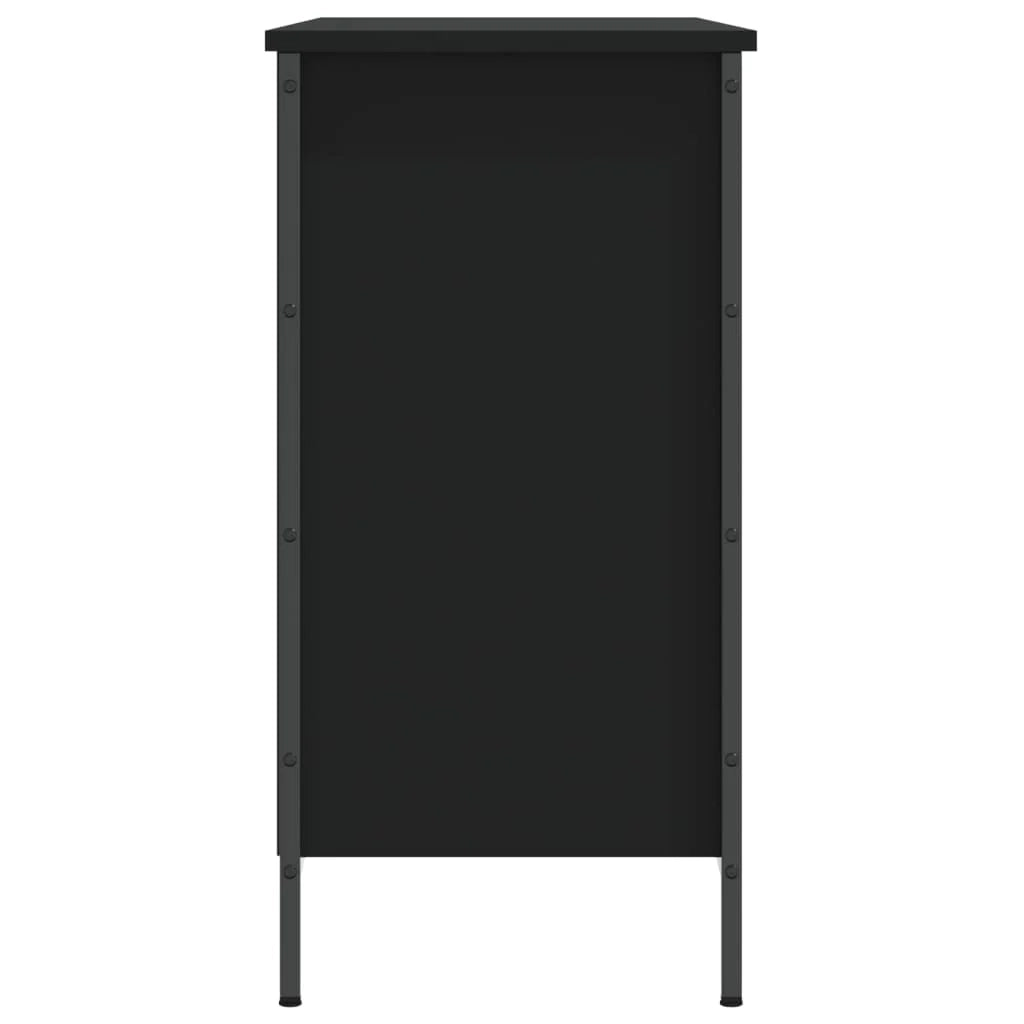 Scarpiera mobile contenitore per scarpe mobile per ingresso/corridoio/soggiorno 100 x 35 x 70 cm legno ingegnerizzato nero 02_0021934