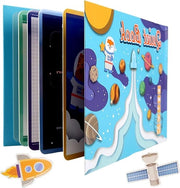 Libro di Attività Interattivo - Tessuto 3D - Giocattolo Sensoriale - Libro da Assemblare - Giocattolo Educativo per Bambini Piccoli - Stile Montessori