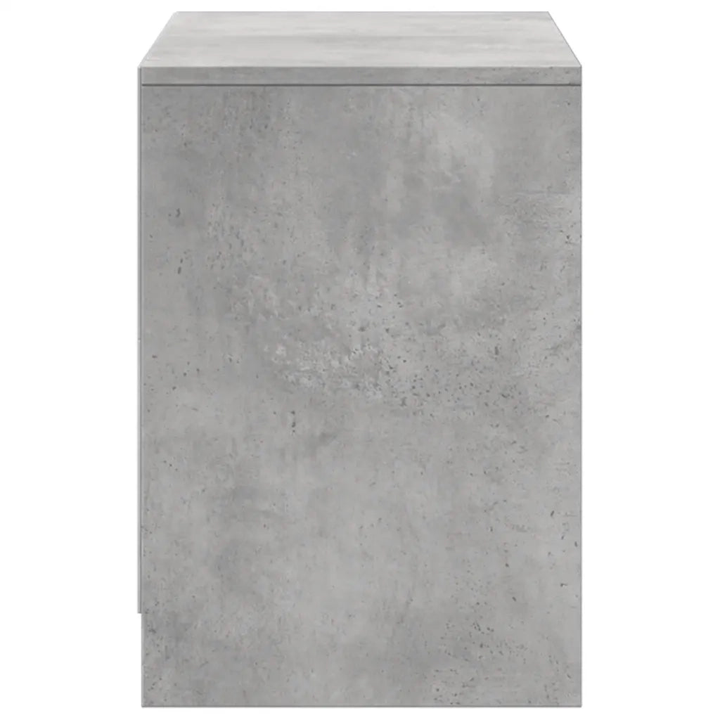 vidaXL Mobile Porta TV con LED Grigio Cemento 100x34x50 cm Truciolato