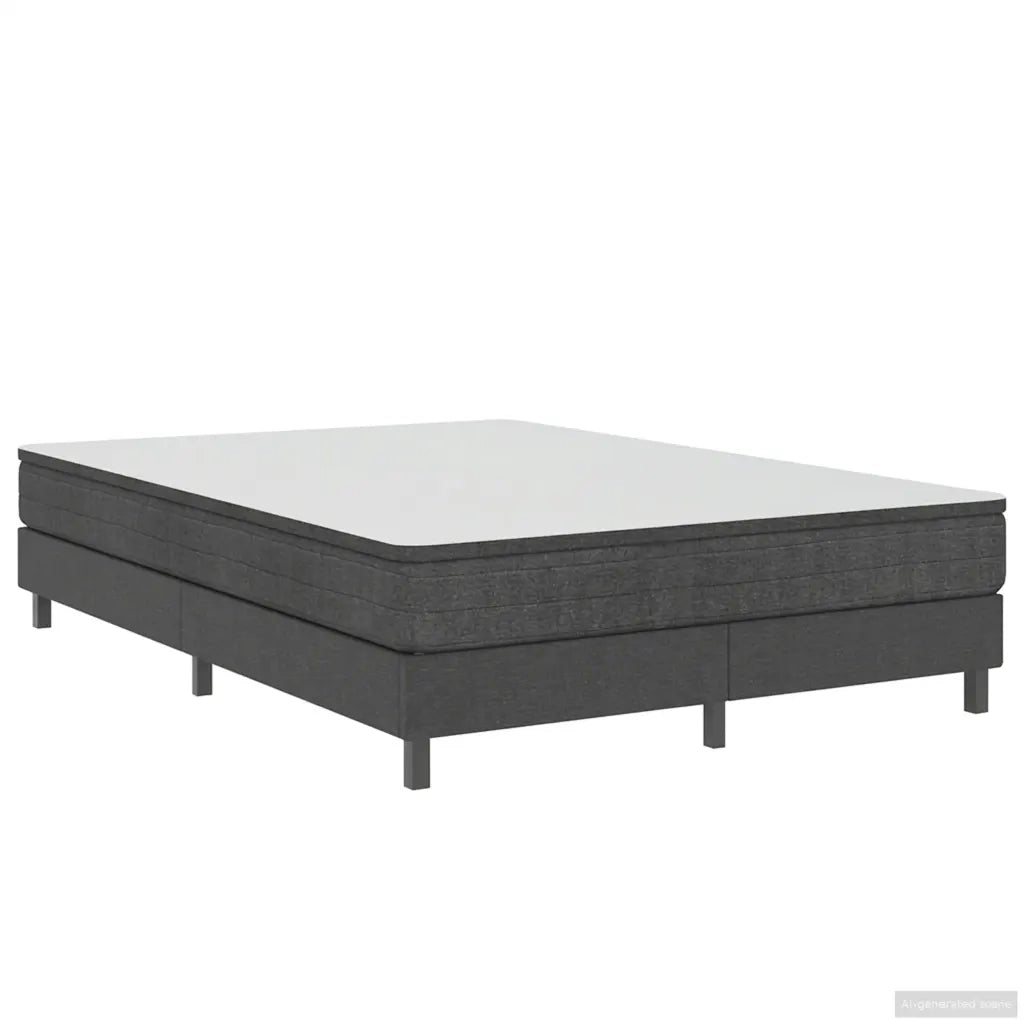 Letto a Molle Grigio in Tessuto 160x200 cm 287465