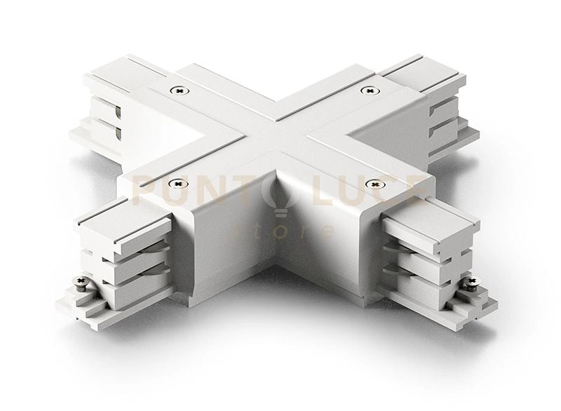 GBIC05- GIUNTO A "X" ELETTRICO-MECCANICO 220-240V PER SISTEMA BINARIO BIANCO