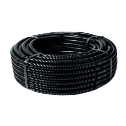 Tubo Corrugato Pieghevole Flessibile diametro 20mm Nero con Sonda Tirafilo ECTC1520T