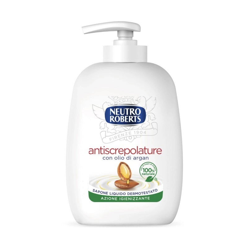 NEUTRO ROBERTS SAPONE LIQUIDO ANTI SCREPOLATURE CON OLIO DI ARGAN FORMATO 200 ML