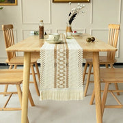 Tavolo da pranzo in stile bohemiano con tovagliolo di cotone e lino - 30*275
