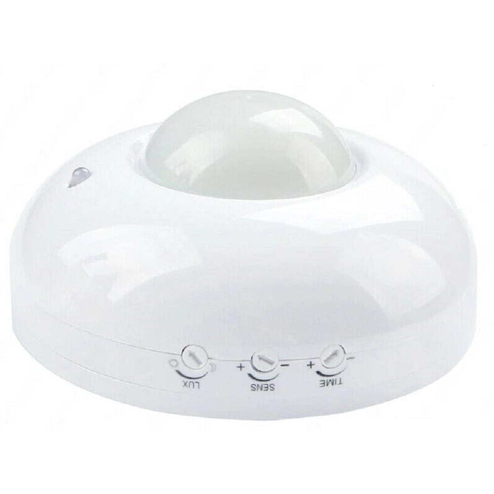 Trade Shop - Sensore Di Movimento A Infrarossi Crepuscolare Per Lampadine 1200w Ip20 Yca1002b -