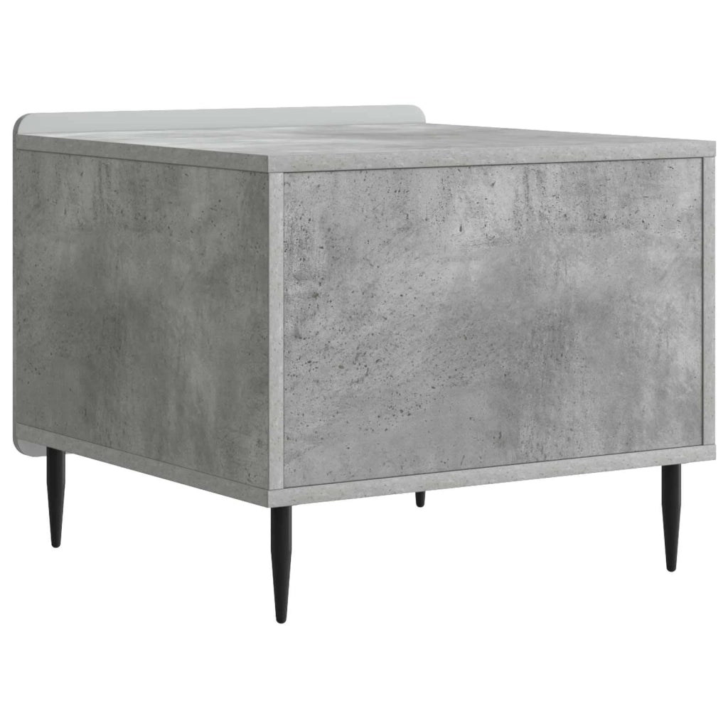 Tavolino da salotto con cassetto Grigio Cemento 49 x 50 x 42 cm