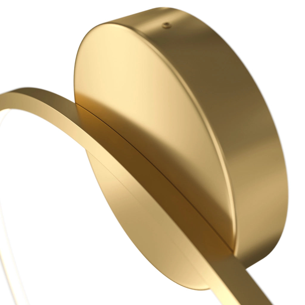 Maytoni Applique moderno Halo 1 luce LED integrato ottone alluminio