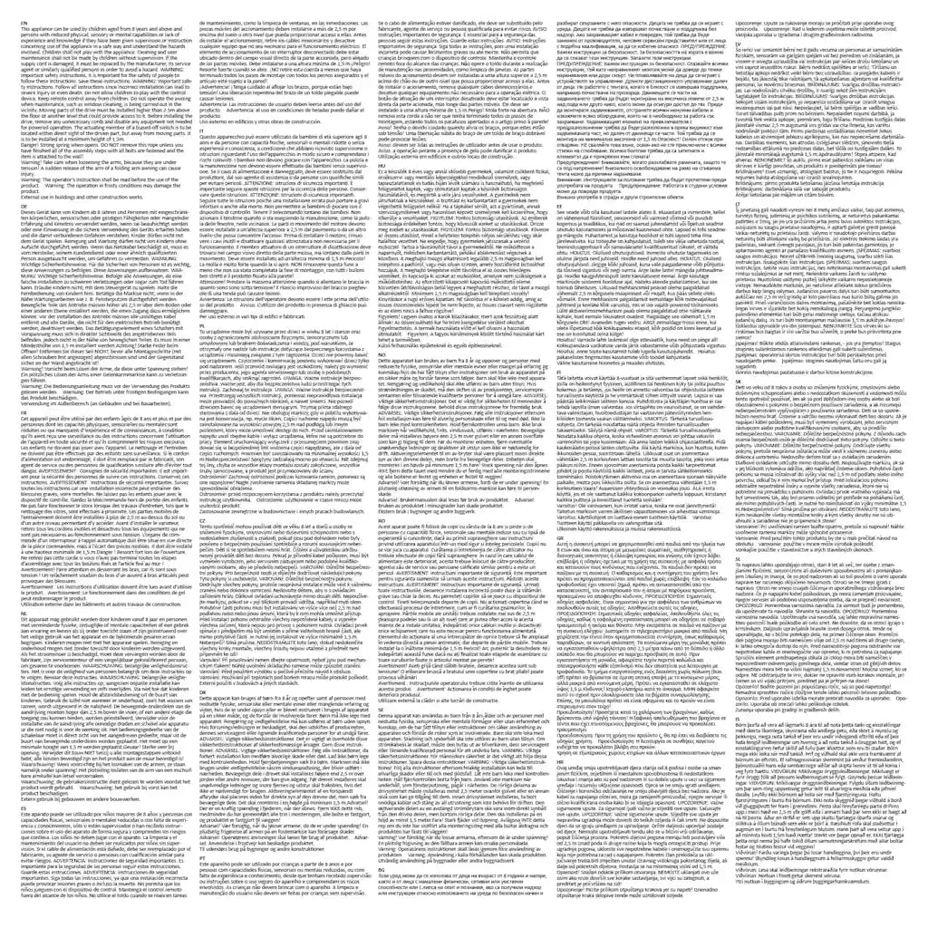 Tenda da Sole Retrattile Manuale con Parasole 3x2,5 m Crema 3069257