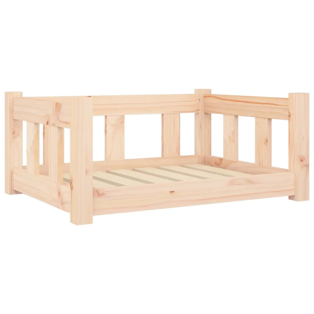 Cuccia per Cani 65,5x50,5x28 cm in Legno Massello di Pino 820187