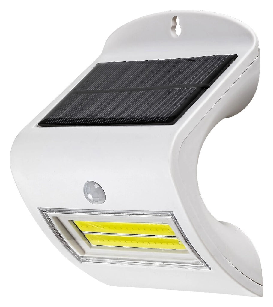Applique solare LED 2W con sensore Opava bianca Rabalux