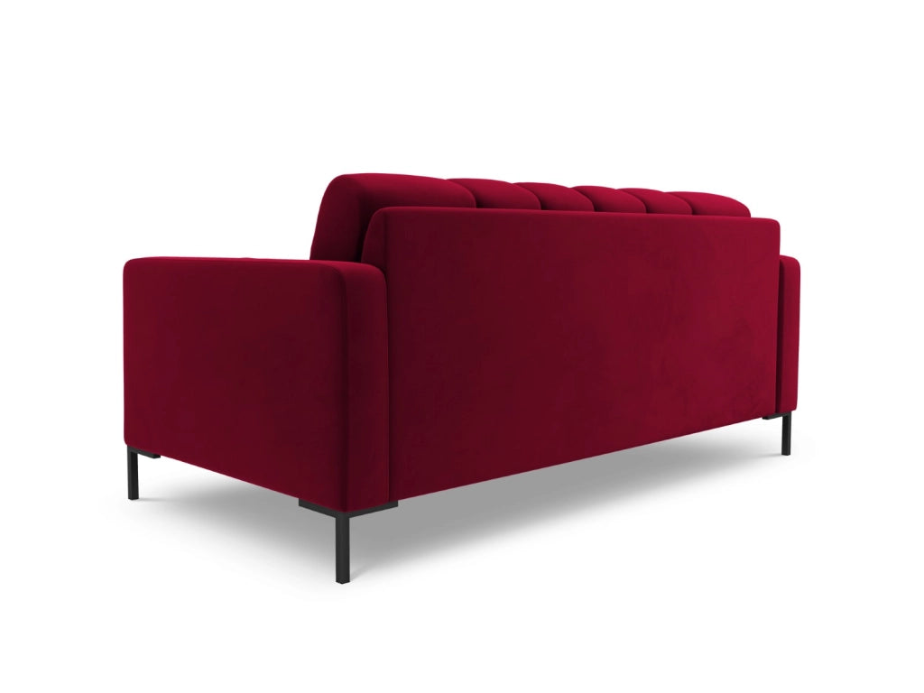 Cosmopolitan Design - Divano "Bali" 2 posti in velluto rosso 