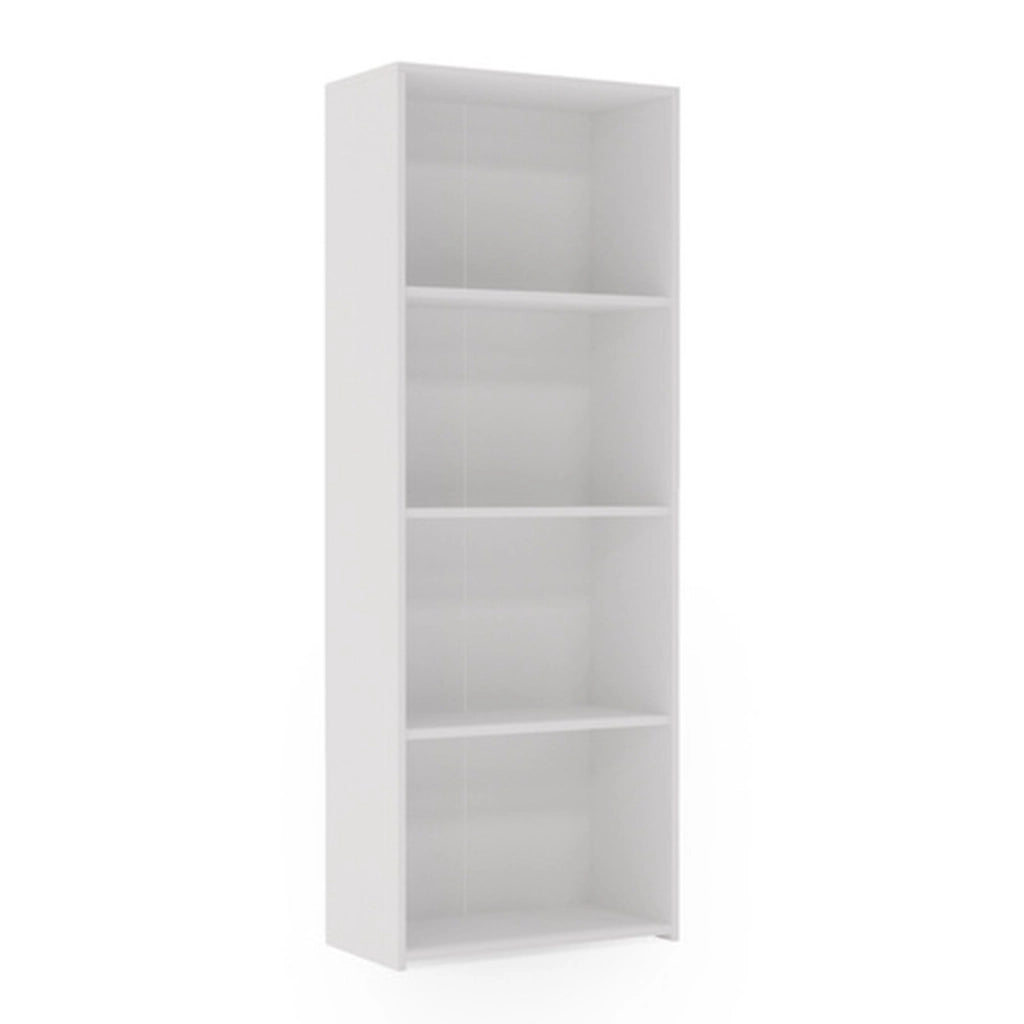 Libreria a colonna LONI 160x60 cm bianca con 5 ripiani a giorno
