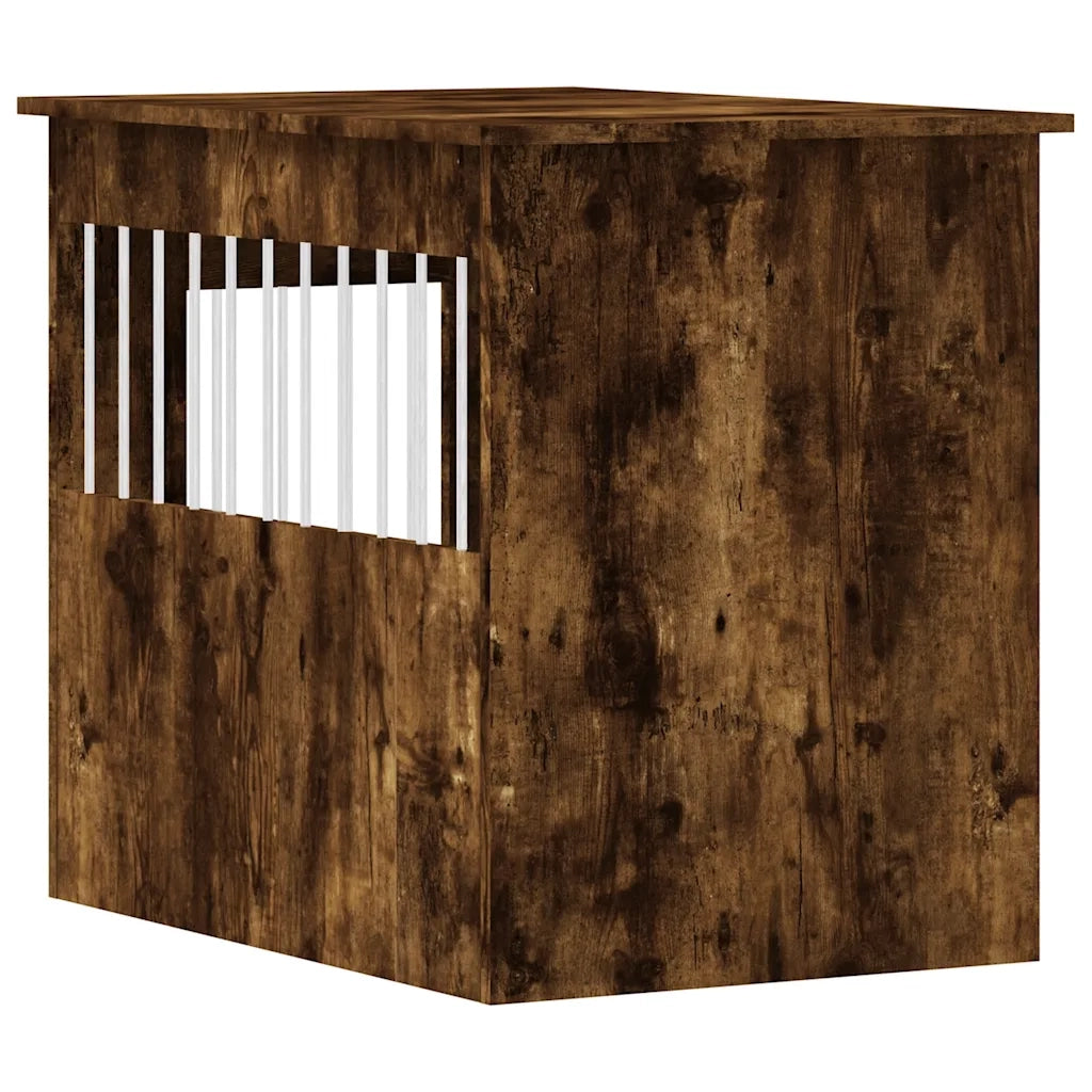 Gabbia Cani da Arredamento Rovere Fumo 55x80x68cm Multistrato CFW6048847