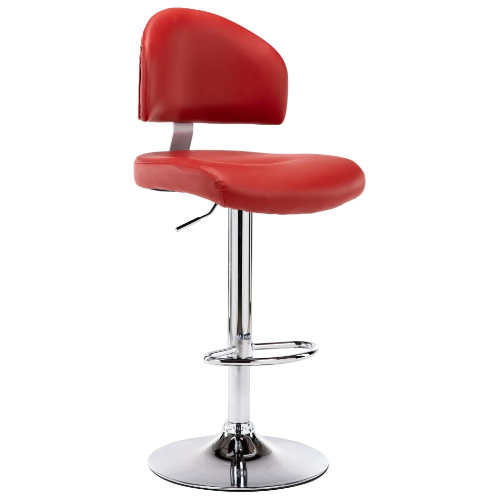 Sgabello da Bar Rosso Vino in Similpelle cod mxl 64735