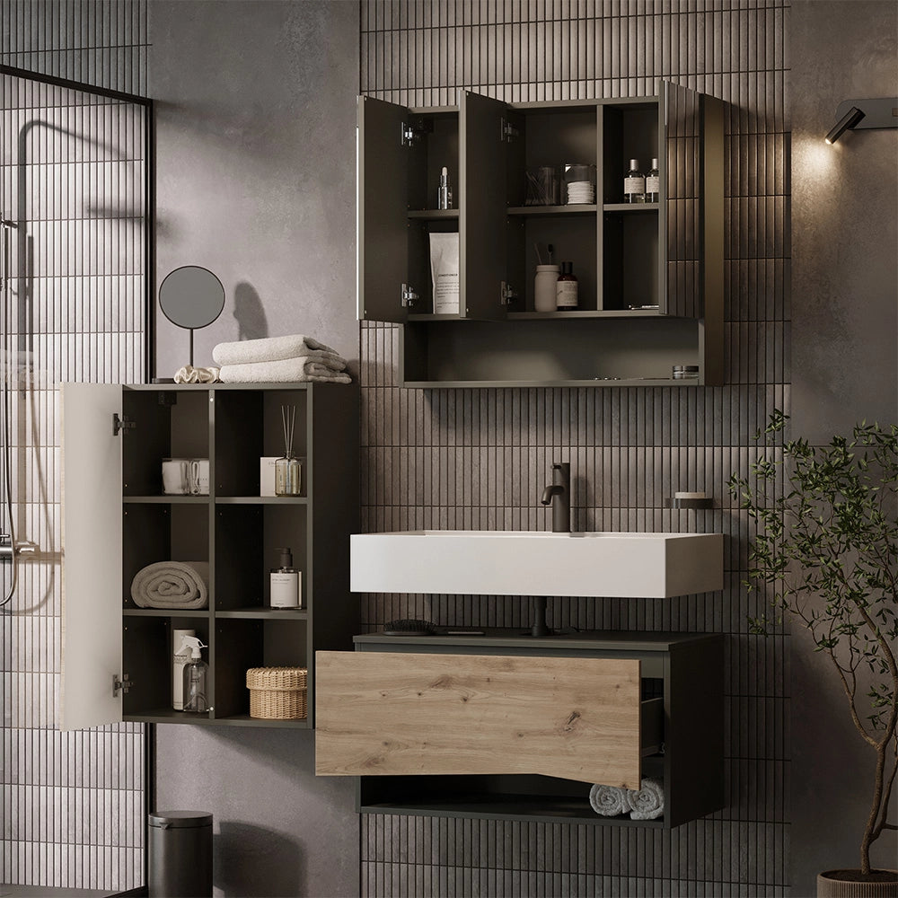 Vicco Set di mobili da bagno Artigiano 3 parti