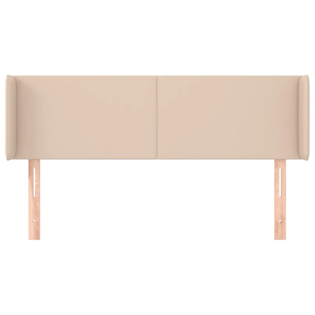 Testiera | Testata ad Orecchio Cappuccino 147x16x78/88 cm in Similpelle