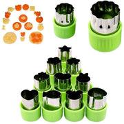 FYSL 12-deliga forma per biscotti in acciaio inossidabile per torte, biscotti, sushi e frutta (12 stili)