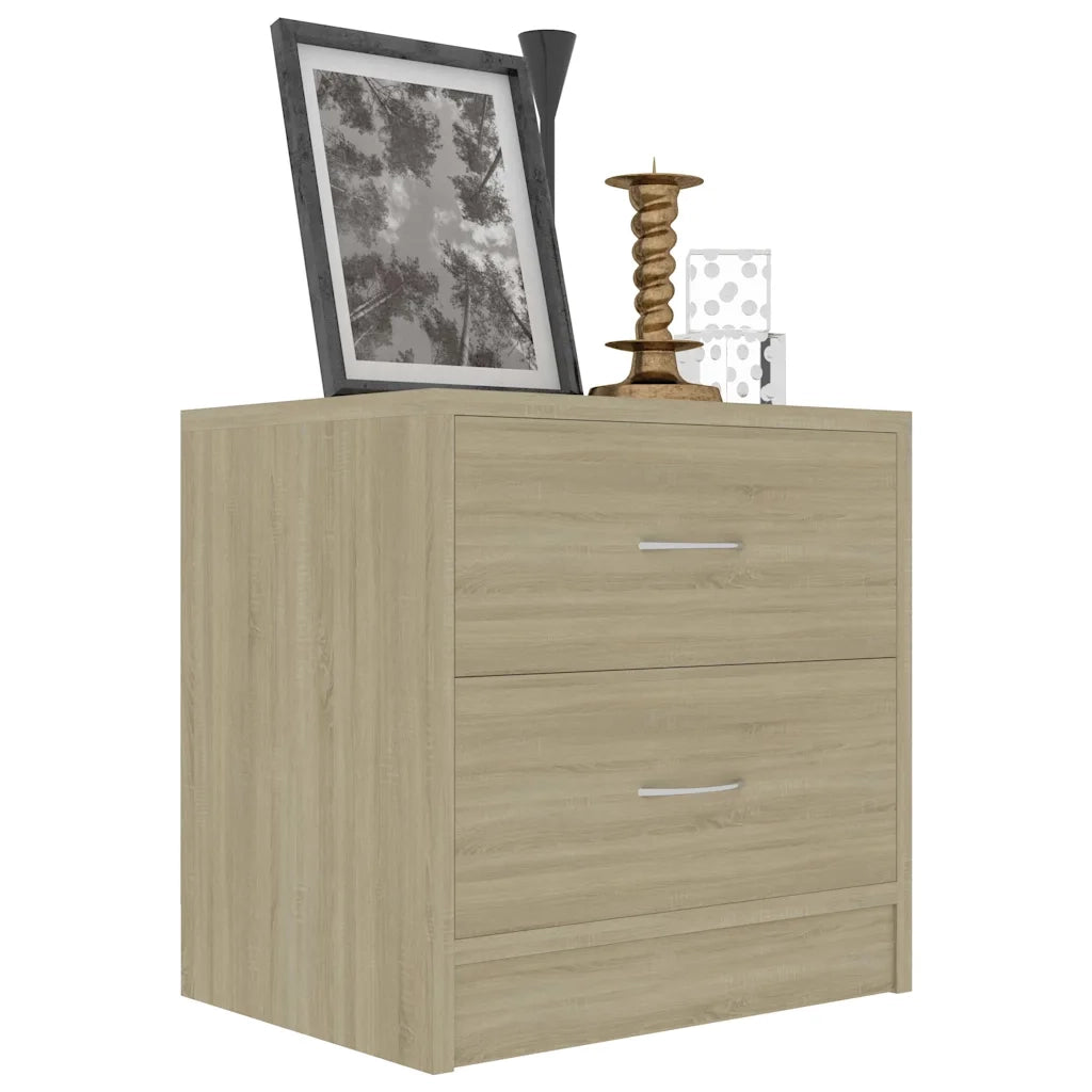 Comodini Rovere Sonoma 2 pz 40x30x40 cm in Legno Multistrato 801042