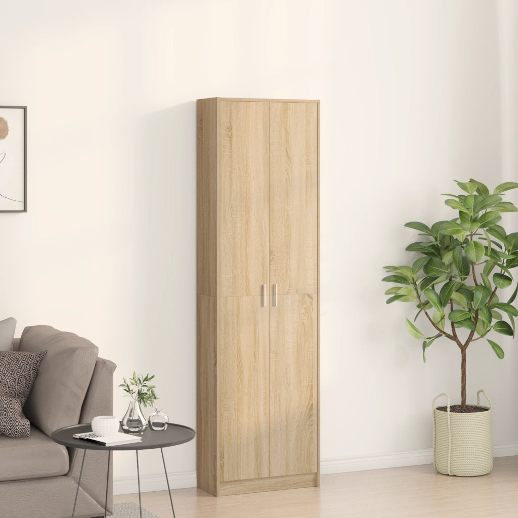 Armadio Rovere Sonoma 55x25x189 cm Legno Ingegnerizzato