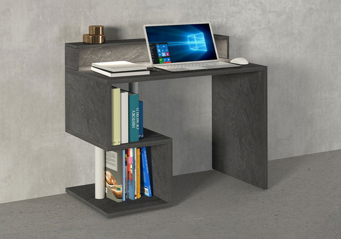 Scrivania a Giorno 100x50x92,5 cm Esse Report Grigio